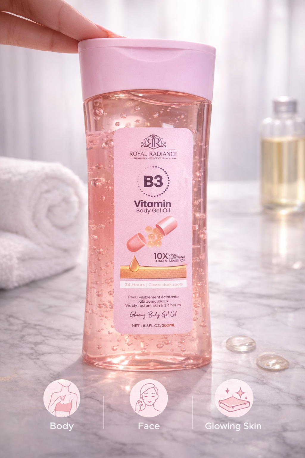 Huile Gel Corps – Effet Glass Skin