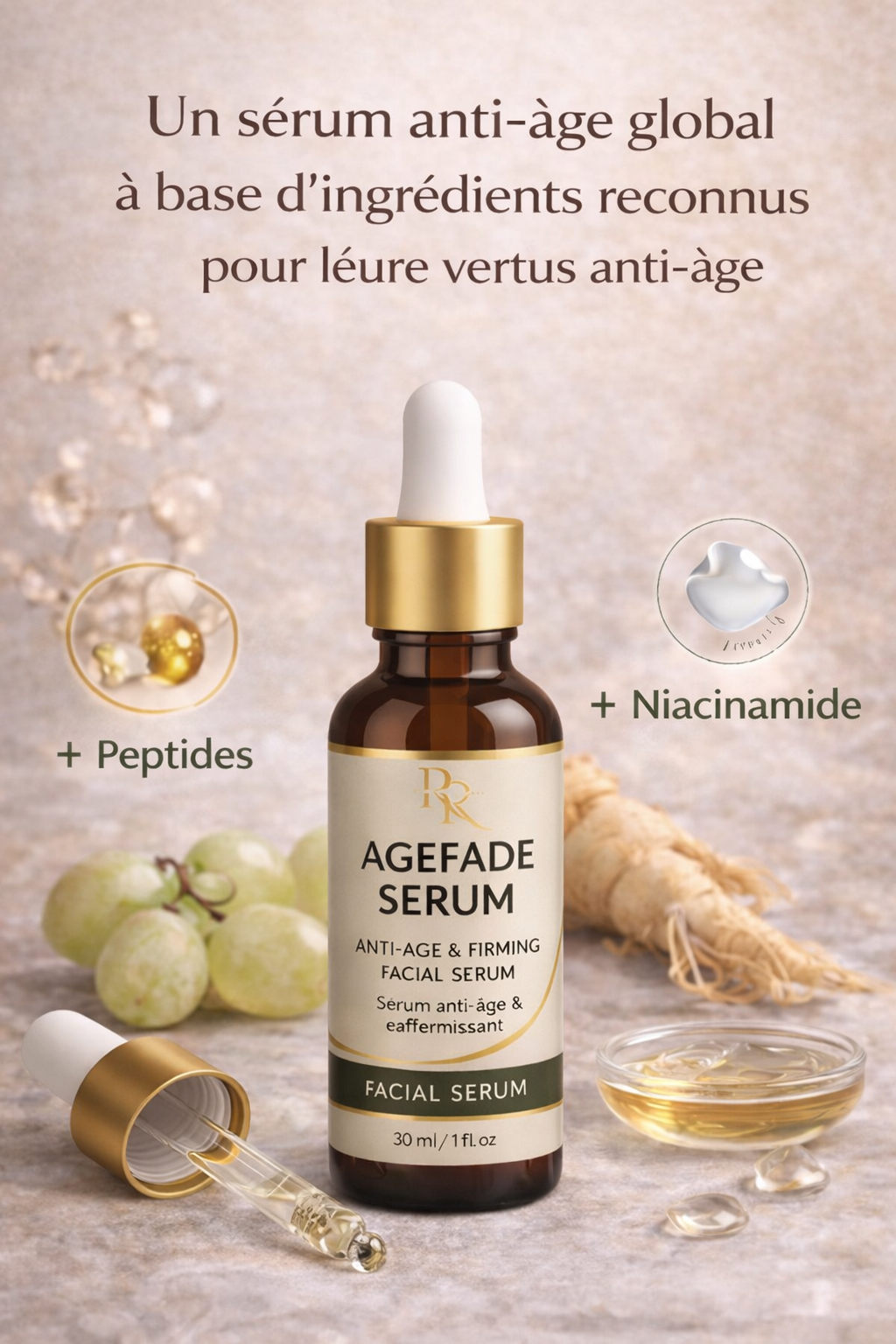Sérum AgeFade | Raffermissant & Anti-Age