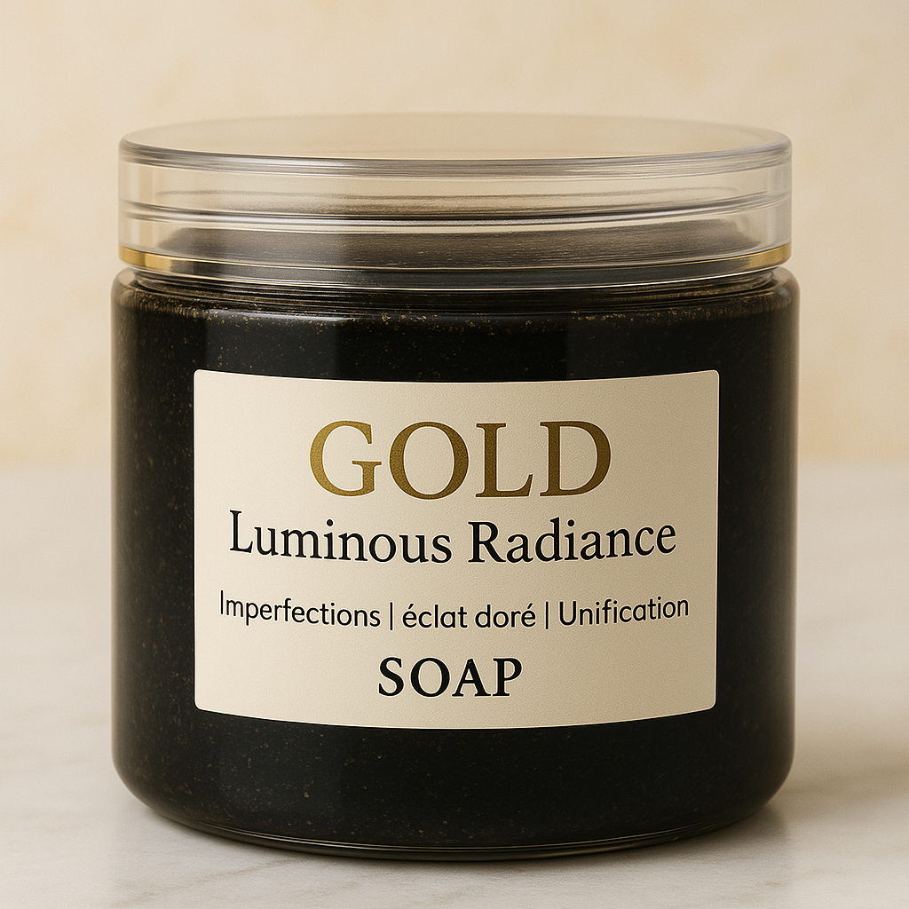 Gold Luminous Radiance Soap | Savon Noir Eclat Doré
